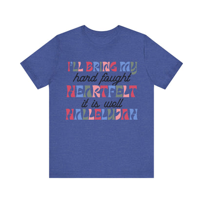 Heartfelt Hallelujah Tee - Faith-Based Worship Shirt