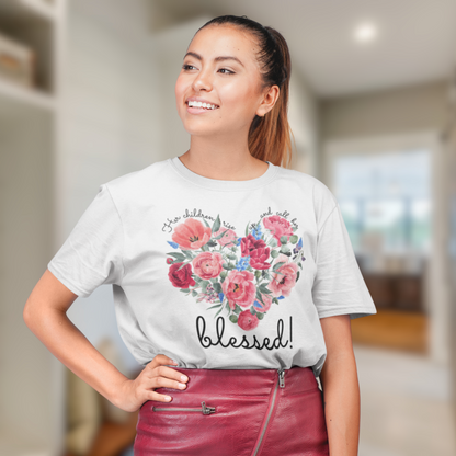 Blessed Momma Tee Faith-Inspired Comfort and Style