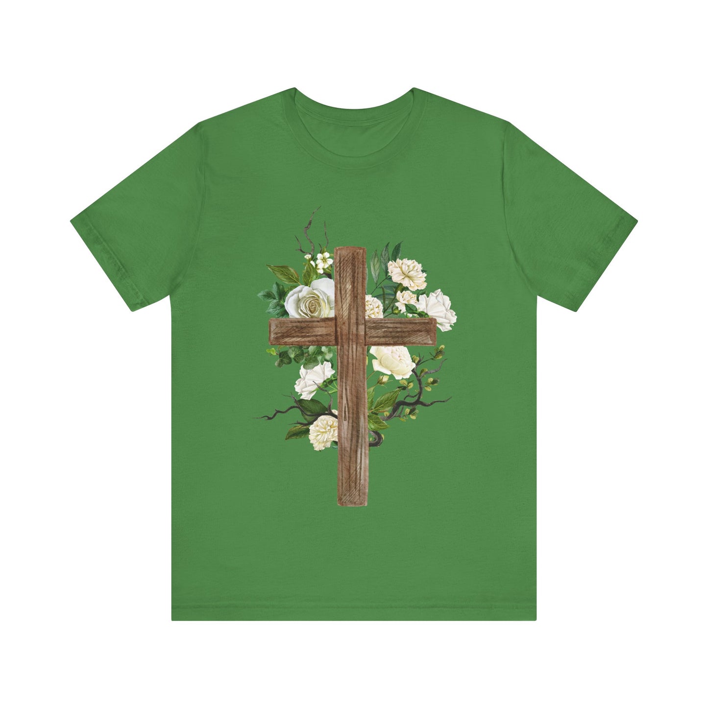 Floral Cross T-Shirt | Christian Faith Shirt | He is Risen Tee