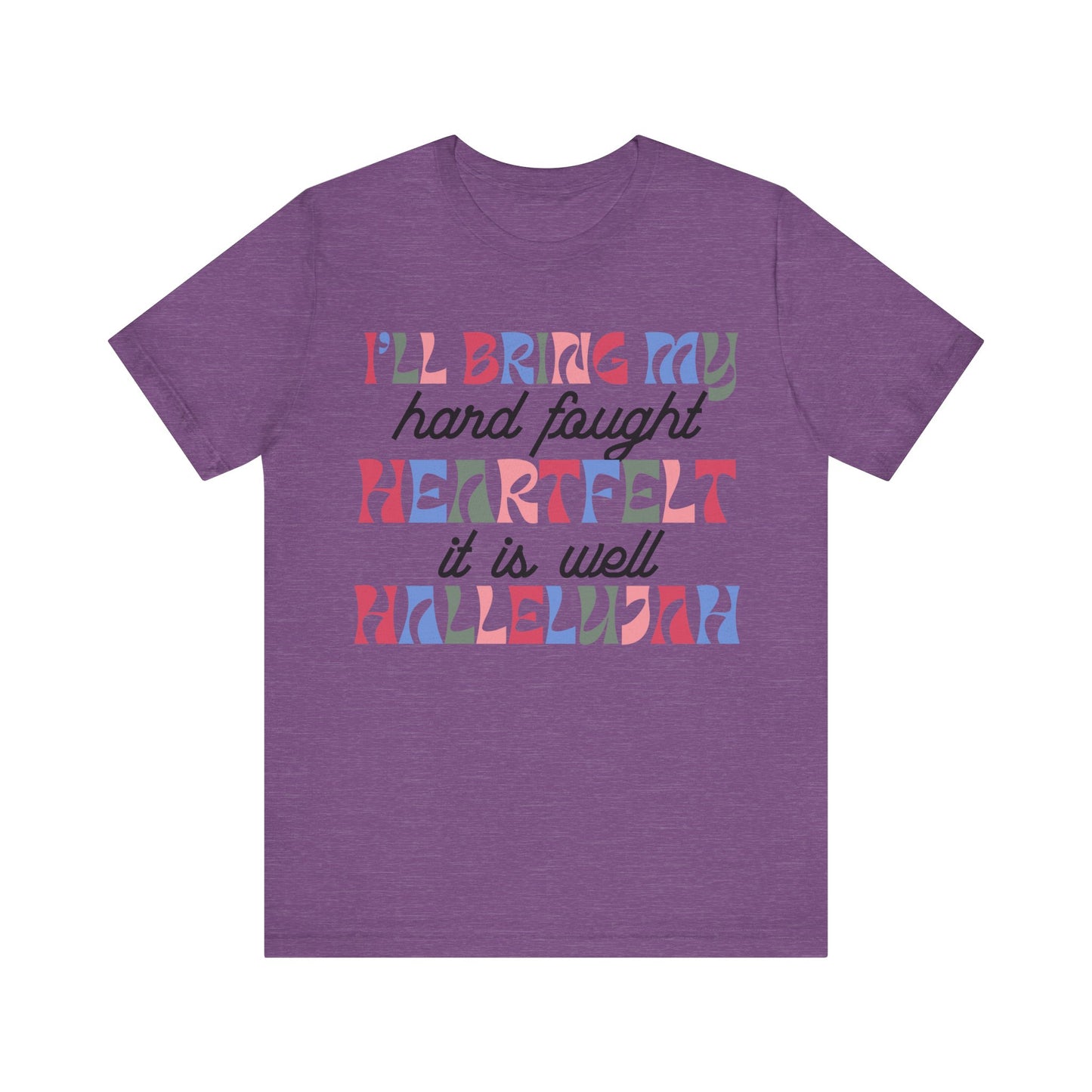 Heartfelt Hallelujah Tee - Faith-Based Worship Shirt