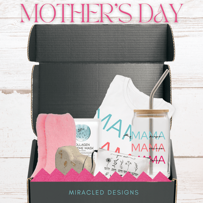 🌸 Mother’s Day Gift Box | Elegant Glass Cup & Encouraging Gifts