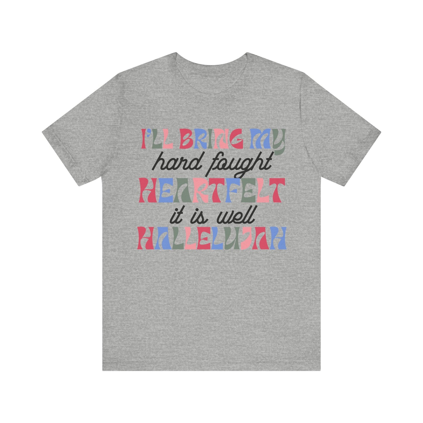 Heartfelt Hallelujah Tee - Faith-Based Worship Shirt